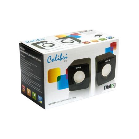 Мультимедиа акустика Dialog AC-02UP (черный)