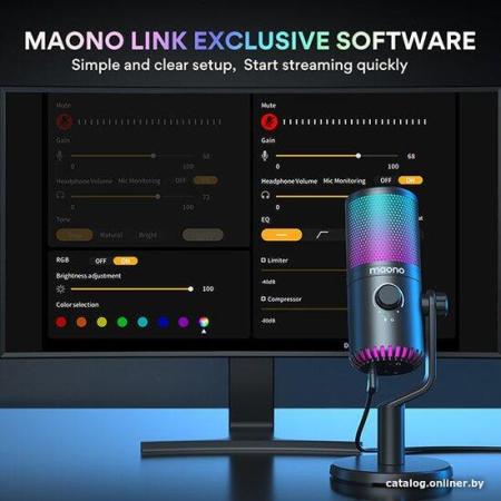 Микрофоны Maono DM30 RGB (черный)