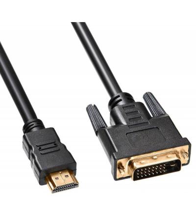 Кабели, адаптеры, разветвители Buro HDMI-19M-DVI-D-5M