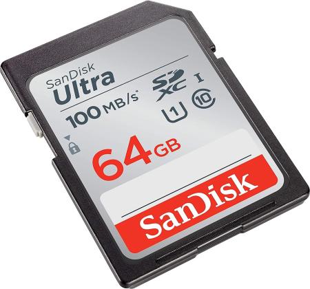 Карты памяти SanDisk Ultra SDXC SDSDUNR-064G-GN3IN 64GB [SDSDUNR-064G-GN3IN]