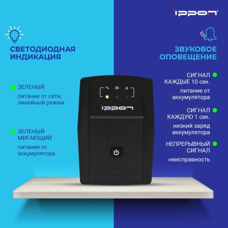 Источники бесперебойного питания IPPON Back Basic 650 Euro