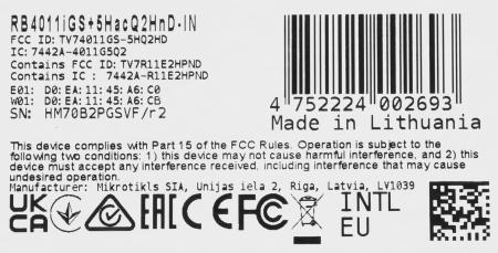 Беспроводные маршрутизаторы Mikrotik RB4011iGS+5HacQ2HnD-IN