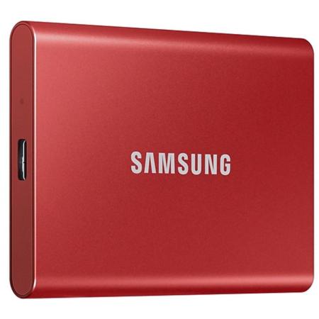Внешние накопители Samsung T7 1TB (красный) [MU-PC1T0R/WW]