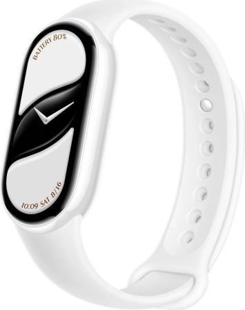 Умные часы и браслеты Xiaomi Smart Band 10 M2459B1 (белая керамика, с белым силиконовым ремешком, международная версия) [BHR07Y5GL]