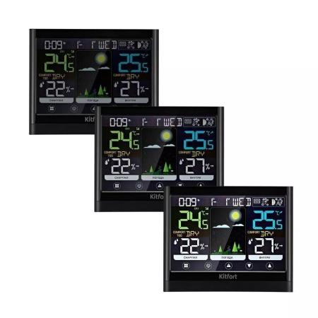 Метеостанции, гигрометры и термогигрометры Kitfort KT-3318