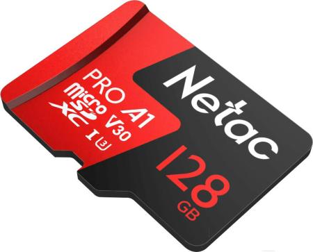 Карты памяти Netac P500 Extreme Pro 128GB NT02P500PRO-128G-R + адаптер [NT02P500PRO-128G-R]