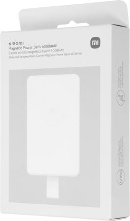 Портативные зарядные устройства Xiaomi Magnetic Power Bank WPB0620MI 6000mAh (бежевый, международная версия) [BHR9074GL]