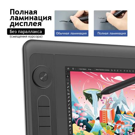 Графические планшеты Parblo Coast 12 Pro Gen2 (черный)