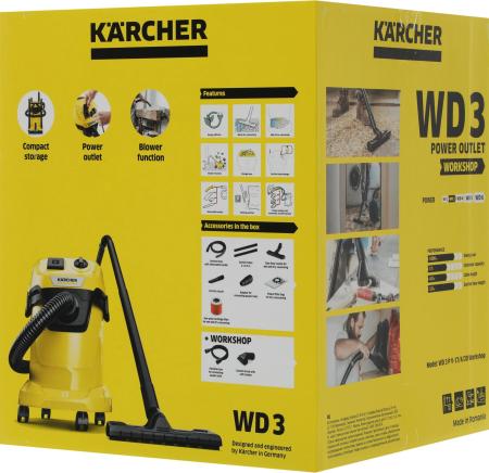 Пылесосы Karcher WD 3 P V-17/4/20 1.628-175.0 [1.628-175.0]