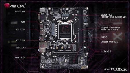 Материнские платы AFOX IH510-MA2-V2
