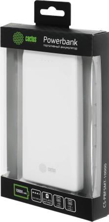 Портативные зарядные устройства CACTUS CS-PBFSMT-10000 (белый) [CS-PBFSMT-10000]