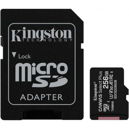 Карты памяти Kingston Canvas Select Plus microSDXC 256GB (с адаптером) [SDCS2/256GB, 740617298710]