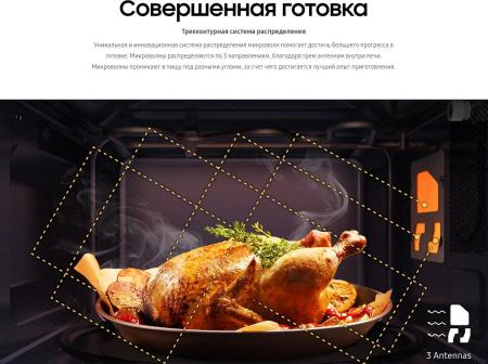 Микроволновые печи Samsung MG23T5018AW/BW