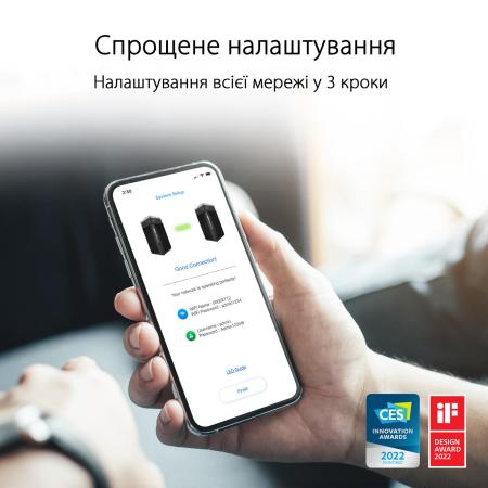 Беспроводные маршрутизаторы ASUS ZenWiFi Pro ET12 2 Pack [90IG05Z0-MO3A20, ET12 2-PK]