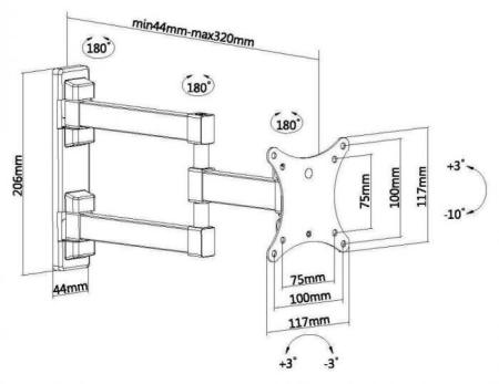Кронштейны Metaldesign MD 3204 ExtraSlim [MD 3204]