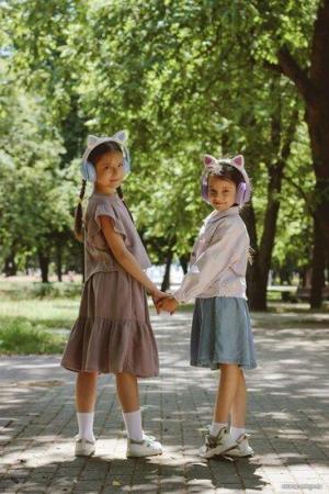 Наушники и гарнитуры Miru Cat EP-W10 (розовый) [W101]