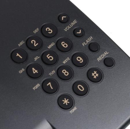 Проводные телефоны Panasonic KX-TS2350RUB (черный) [KX-TS2350RUB]