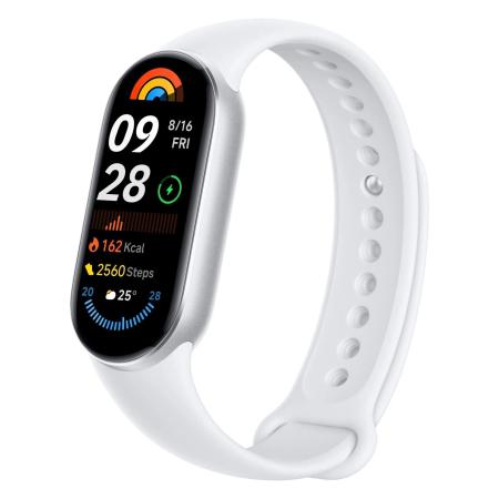 Умные часы и браслеты Xiaomi Smart Band 9 (серебристый, со светло-серым силиконовым ремешком, международная версия) [BHR8340GL]
