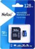 Карты памяти Netac P500 Standard 128GB NT02P500STN-128G-R + адаптер [NT02P500STN-128G-R]