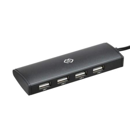 USB-хабы и док-станции Digma HUB-4U2.0-UC-B [HUB-4U2.0-UC-B, 1088658]