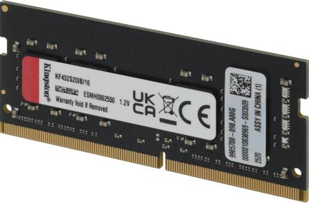 Оперативная память Kingston FURY Impact 16GB DDR4 SODIMM PC4-25600 KF432S20IB/16 [KF432S20IB/16]