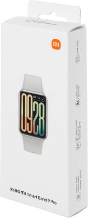 Умные часы и браслеты Xiaomi Smart Band 9 Pro M2401B1 (серебристый, с белым силиконовым ремешком, международная версия) [BHR8715GL]