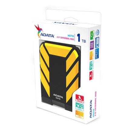 Внешние накопители ADATA DashDrive Durable HD710 1TB Yellow (AHD710-1TU3-CYL)