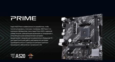 Материнские платы ASUS Prime A520M-K