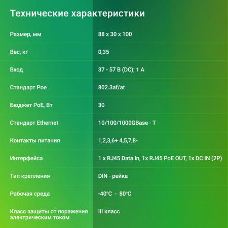 Кабели, адаптеры, разветвители Digma DNP30W48GDXM