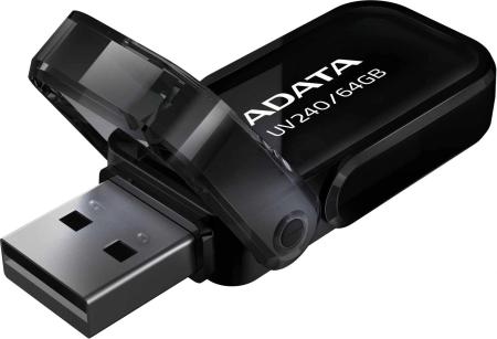 USB Flash ADATA UV240 64GB (черный) [AUV240-64G-RBK]