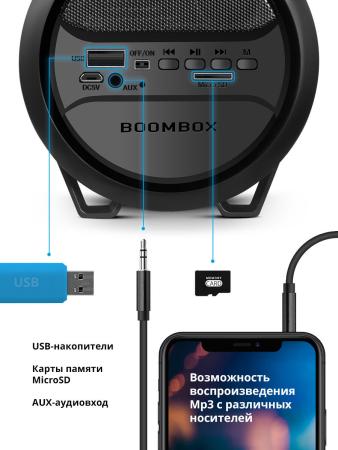 Беспроводные и портативные колонки Defender G24 (черный) [65124]