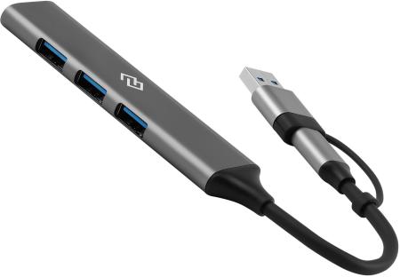 USB-хабы и док-станции Digma DHUB-4USB-AC-3.0 [DHUB-4USB-AC-3.0, 2018378, 4630143156003]