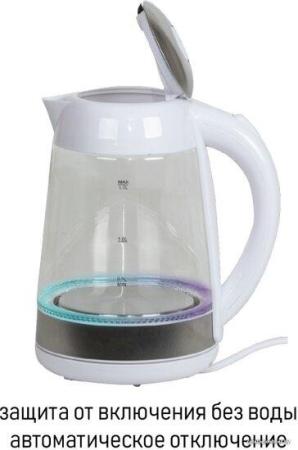 Электрочайники и термопоты JVC JK-KE1705 (белый/серебристый) [JK-KE1705 white]