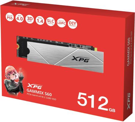 SSD ADATA XPG Gammix S60 Blade 512GB AGAMMIXS60-512G-CS [AGAMMIXS60-512G-CS]