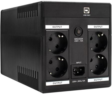 Источники бесперебойного питания ExeGate SpecialPro UNB-1200.LED.AVR.4SH.USB [EP285490RUS]
