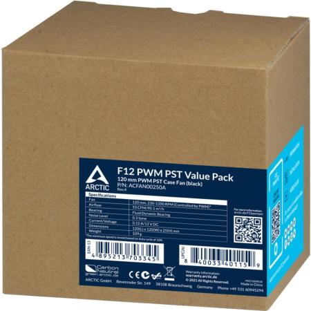 Системы охлаждения Arctic F12 PWM PST (5 шт) ACFAN00250A [ACFAN00250A]