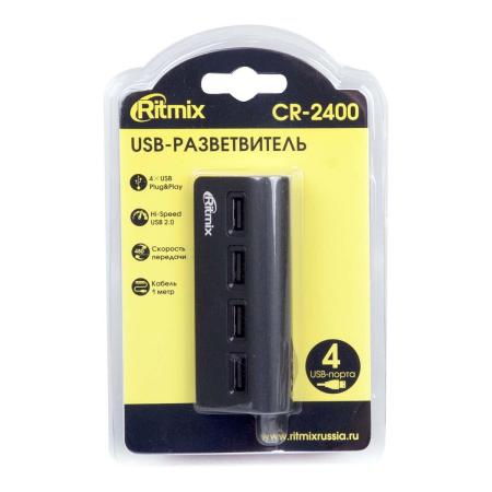USB-хабы и док-станции Ritmix CR-2400 [CR-2400 Black]
