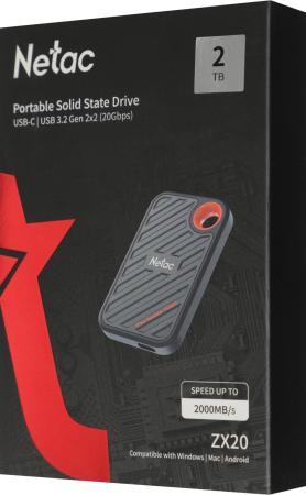 Внешние накопители Netac ZX20 2TB NT01ZX20-002T-32BL [NT01ZX20-002T-32BL]