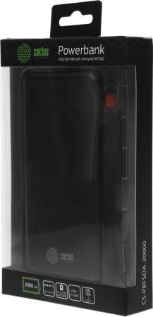Портативные зарядные устройства CACTUS CS-PBFSDA-20000 20000mAh (черный) [CS-PBFSDA-20000, 4670089336213]