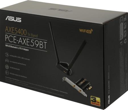 Беспроводные адаптеры ASUS PCE-AXE59BT [90IG07I0-MO0B00]