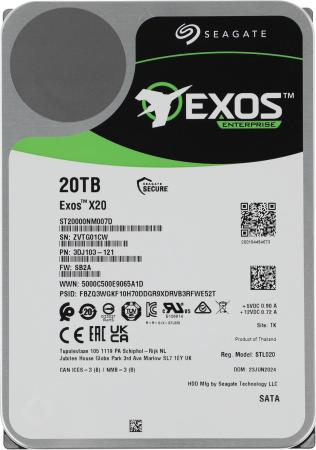 Жесткие диски Seagate Exos X20 20TB ST20000NM007D [ST20000NM007D]