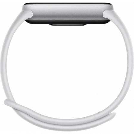 Умные часы и браслеты Xiaomi Smart Band 10 M2459B1 (серебристый, с белым силиконовым ремешком, международная версия) [BHR07PSGL]