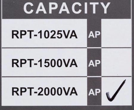 Источники бесперебойного питания Powercom RPT-2000AP LCD