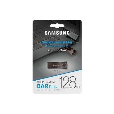 USB Flash Samsung BAR Plus 128GB (титан) [MUF-128BE4/APC]