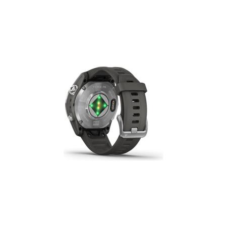 Умные часы и браслеты Garmin Fenix 7S Pro Solar (серебро/графит) [010-02776-01]