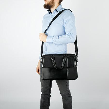 Женские и мужские сумки Poshete 249-8230-8-BLK (черный) [249-8230-8-BLK]