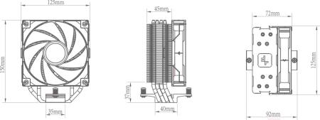 Системы охлаждения DeepCool AG400 LED R-AG400-BKLNMC-G-1 [R-AG400-BKLNMC-G-1]