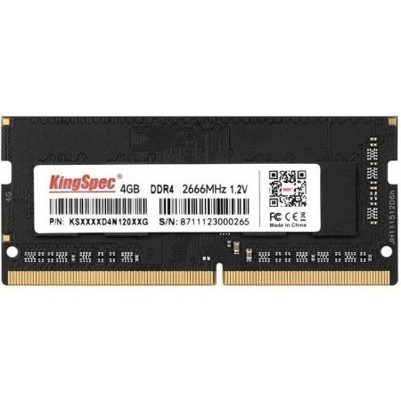 Оперативная память KingSpec 4ГБ DDR4 SODIMM 2666 МГц KS2666D4N12004G [KS2666D4N12004G]