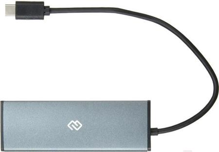 USB-хабы и док-станции Digma HUB-4U3.0-UC-G [HUB-4U3.0-UC-G, 1088649]