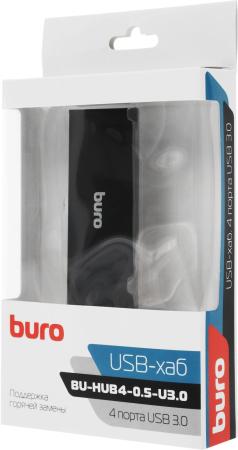 USB-хабы и док-станции Buro BU-HUB4-0.5-U3.0 [436330]